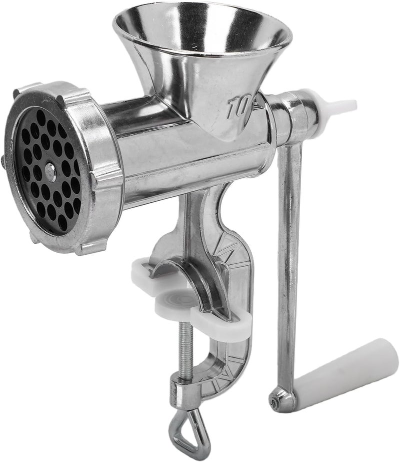 Manual Meat Grinder, Heavy Duty Aluminum Alloy Sausage Maker with Detachable Design and Tabletop Clamp, for Homemade Sausage Meat Filling and Vegetable Chopping (No.10) - Image 1