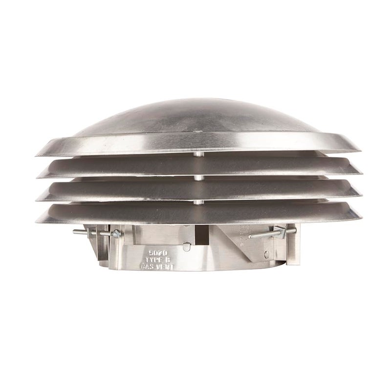 Master Flow GAF Master Flow 5 in. to 7 in. Aluminium Versa Cap with Adjustable Clamp Design - Heavy Duty Aluminium Construction - 5070 - Image 1