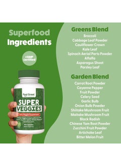 Feel Great 365 Feel Great Fruit and Vegetable Supplements | 20+ Super Reds & Greens for Natural Energy Support | Vegan Fruit and Veggie Vitamins | 2 Pack of 90 Count Each  - Image 4