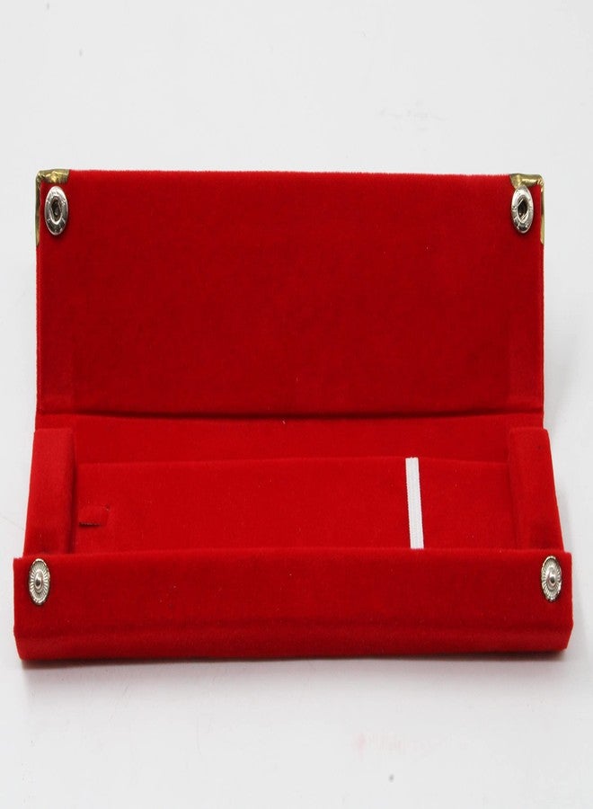 LUCES 12 Pieces Long Velvet Jewelry Chain Necklace Gift Box Set Bracelet Storage Case for Wedding Engagement Birthday Anniversary Maroon - Image 3