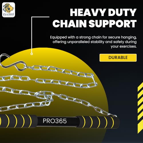 PRO365® Rotational Chin Up Bar SS Compound Material | Monkey Bar | Safe Cushioned Hand Grips | In Room Kids Hanging Rod | Height Growth | Heavy Duty Chain | Home Gym Equipment| 1 Year Brand Warranty - Image 2