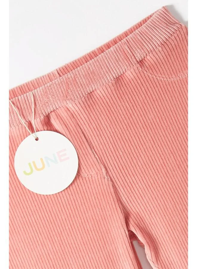 JUNE June Baby Girl Corduroy Tight Pink