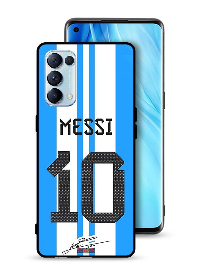 Tolwak Oppo Reno5 Pro 5G Protective Case Cover Messi 10 - Image 1