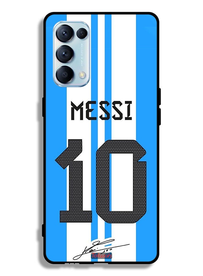Tolwak Oppo Reno5 Pro 5G Protective Case Cover Messi 10 - Image 2