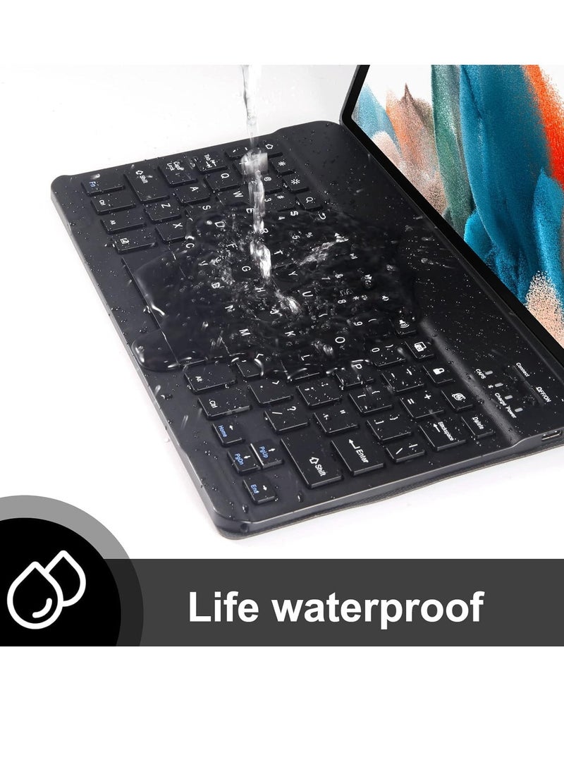 ELTRAZONE Keyboard Case for Samsung Galaxy Tab A8 10.5 inch - Smart Wireless BT Detachable Waterproof Magnetic Folio Stand Tablet Keyboard Cover - Slim Protective Leather Keyboard Case - Image 5