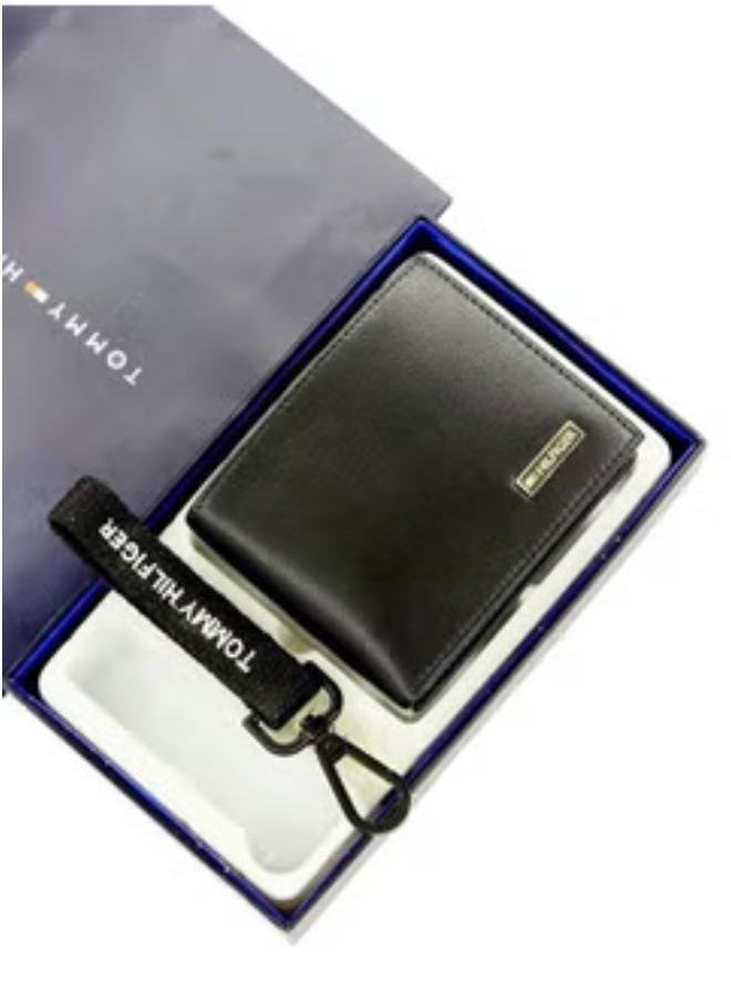 Tommy Hilfiger Wallet-Keychain Set For Men