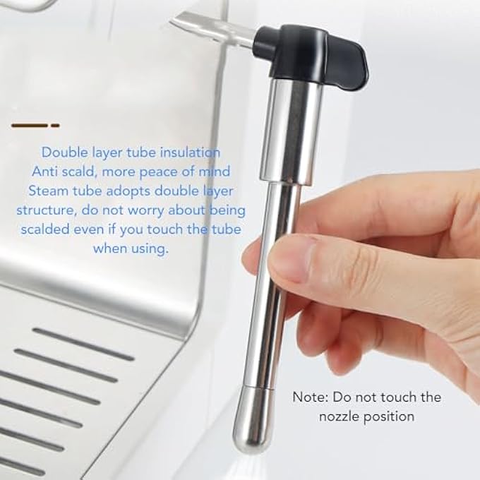 Jiawu Steam Nozzle Tip For Ec685 Stainless Steel Coffee Machine Steam Wand Tip Espresso Milk Frother Steam Tip Coffee Maker Steam Spout Nozzle Replacement For Home Cafe - Image 5