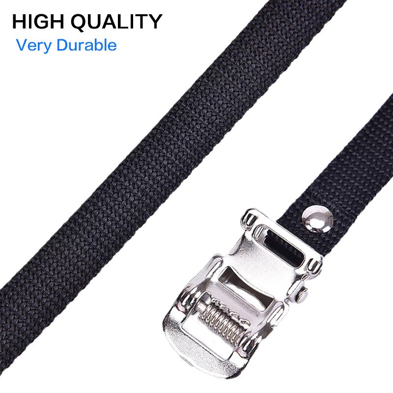 VANICE 1 Pair Bikes Pedal Toe Straps Universal Replacement Foot Pedal Straps for Excersise Stationary Bike/Bicycle - Image 3