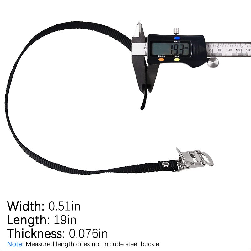 VANICE 1 Pair Bikes Pedal Toe Straps Universal Replacement Foot Pedal Straps for Excersise Stationary Bike/Bicycle - Image 4