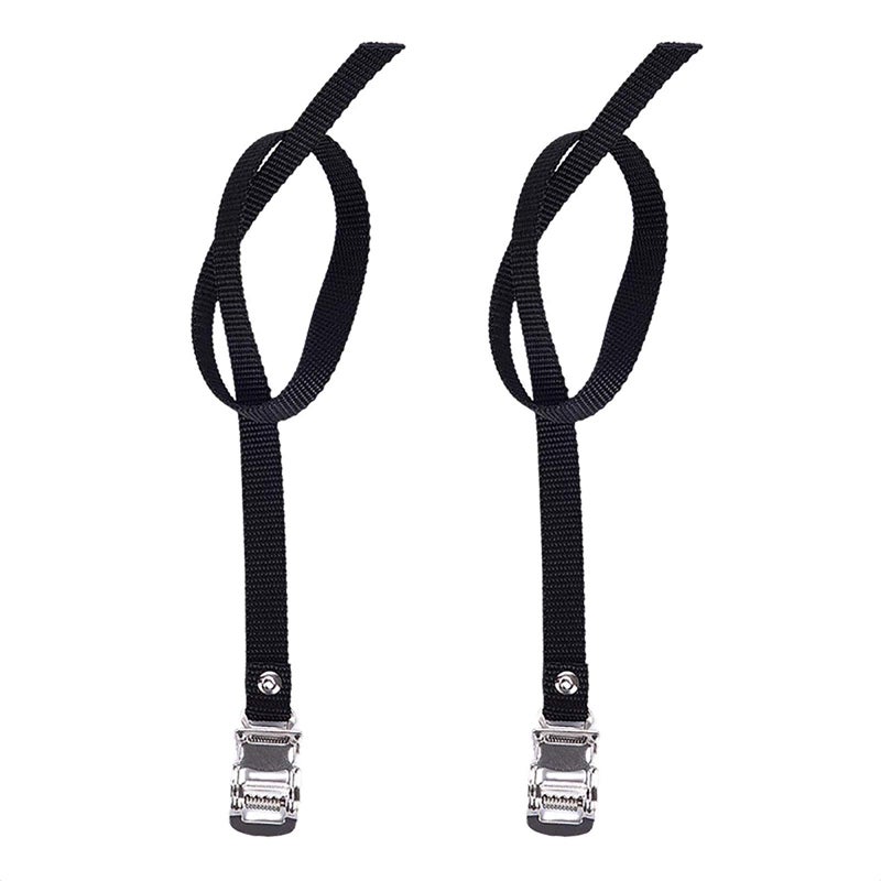 VANICE 1 Pair Bikes Pedal Toe Straps Universal Replacement Foot Pedal Straps for Excersise Stationary Bike/Bicycle - Image 2