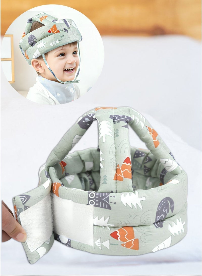 Baby Safety Helmet, Toddler Crawling & Walking Head Guard, Adjustable, Anti‑Fall Protection, Head Safety Cushion, Shock‑Absorbent Cover, Protective Headgear, Play Hat - Image 1