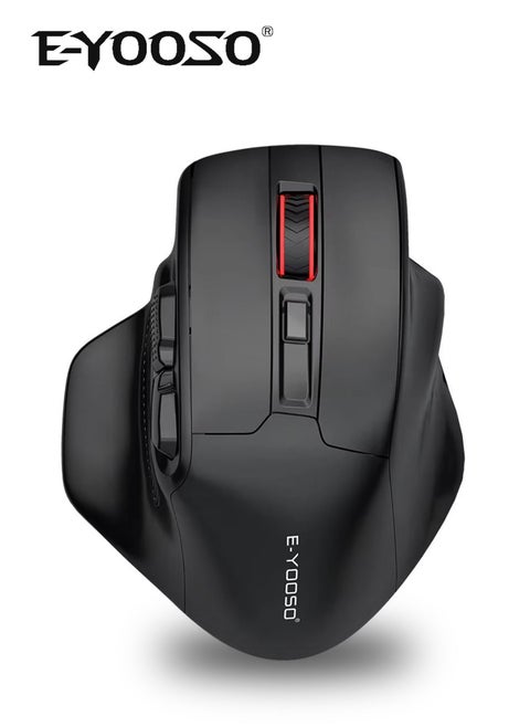 X-31 Large Wireless Mouse for Big Hands, Ergonomic 6-Button Design, Adjustable 5-Level 4800 DPI, 18-Month Battery Life, Cordless Mouse for Laptop, Windows, Chromebook, and More (Black)