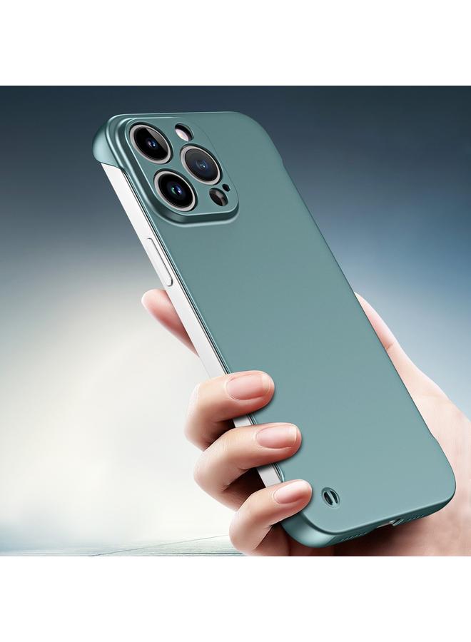 S-TOP Case For iPhone 15 Frameless Metallic Paint Hybrid PC Phone Case - Image 2