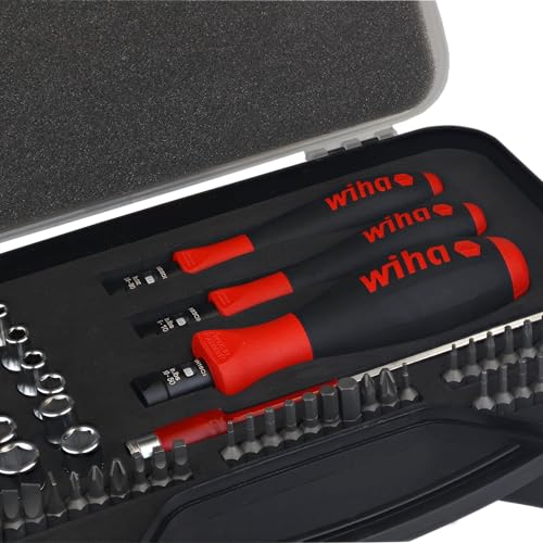 Wiha مجموعة التحكم في العزم Wiha 28589، عزم دقيق من 1 إلى 50 إنش-باوند، 59 قطعة - Image 4