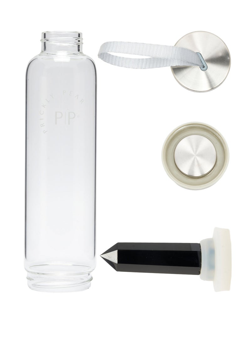Prickly Pear Obsidian Interchangeable Crystal Water Bottle 500ml  - Image 5