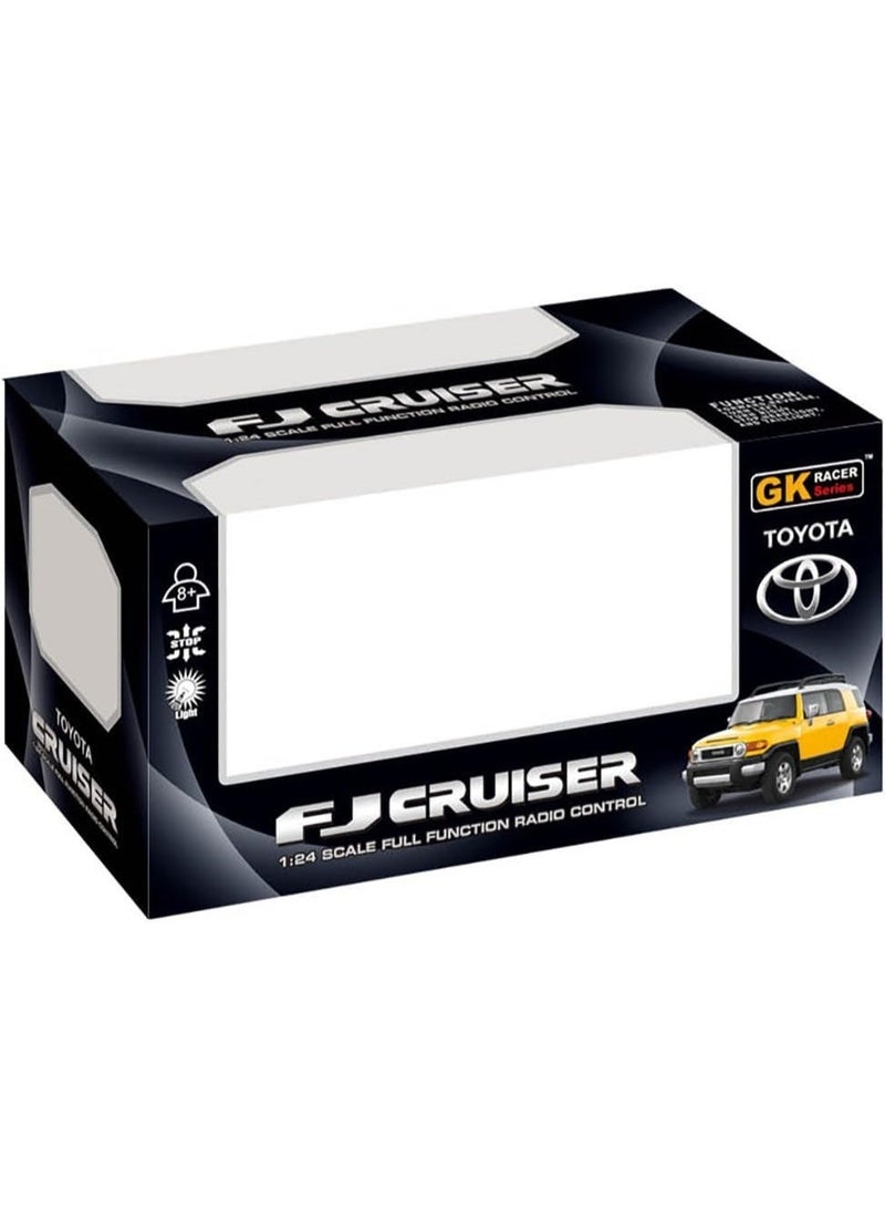 The Toys Home Licensed Toyota FJ Cruiser RC Car – 1:24 Scale 4‑Function Remote Control SUV, Small Wheel Version, Working Head/Tail Lights – Requires 3×AA + 2×AA (Not Included) – Gift Box for Kids 6+ - Image 3