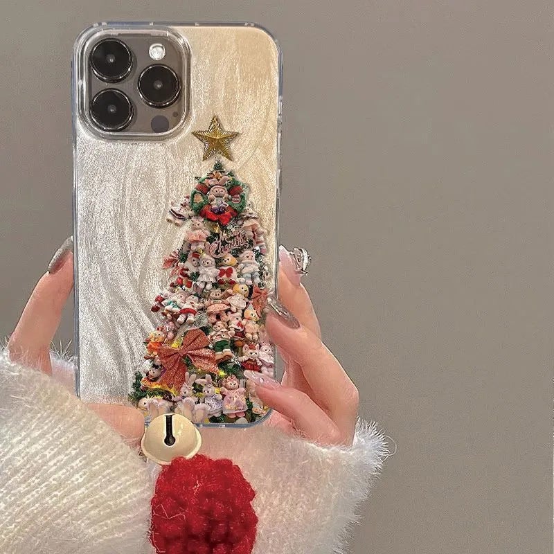 غطاء واقي، مقاوم للصدمات لـ iPhone 11 Pro Max، حماية من السقوط، Christmas Tree سهل التخزين عملي للاستخدام المتكرر للمدرسة - Image 1