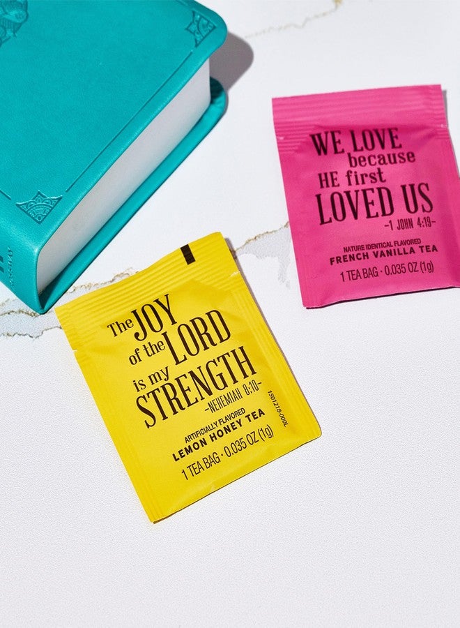 Thoughtfully, Tea Affirmations Christian Prayer Gift Set for Women, Religious Tea Gift with 6 Flavors and Bible Verses from Psalms and Other Books to Rejoice, Pack of 90 - Image 4