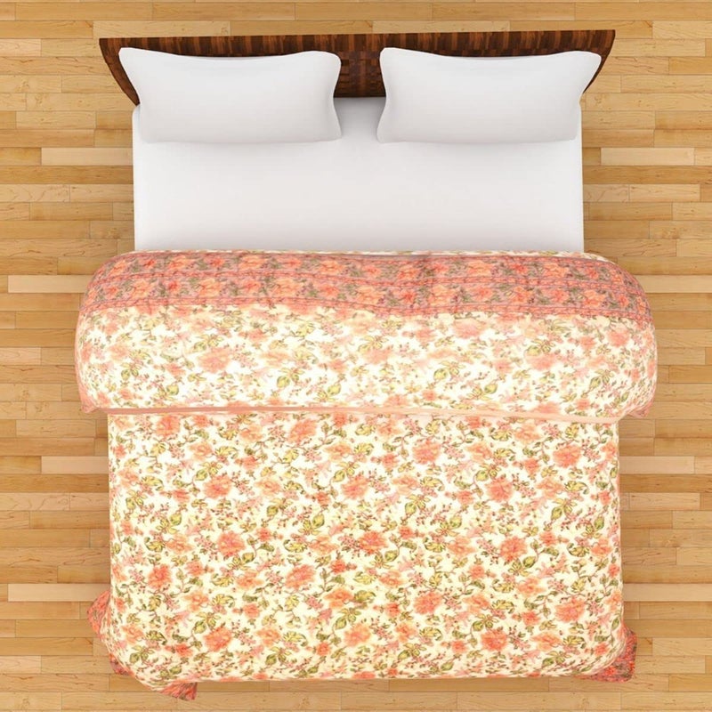 SAMRADHI Traditional Famous Jaipuri Beautiful Floral Print in Multi Colour Jaipuri Rajai/Razai/Quilt Double/Double Bed Quilt/Comforter/AC Quilt/AC Comforter - Image 2