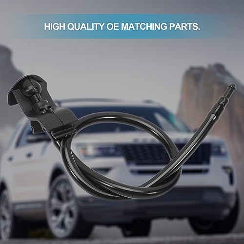 Anlseiod 2Pcs Front Windshield Wiper Washer Jet Nozzles Hose Kit compatible for Fitment Explorer Base Limited Sport XLT 2011-2015 Police Interceptor Utility 2013-2015 Replace# AR3Z-17603-A - Image 4