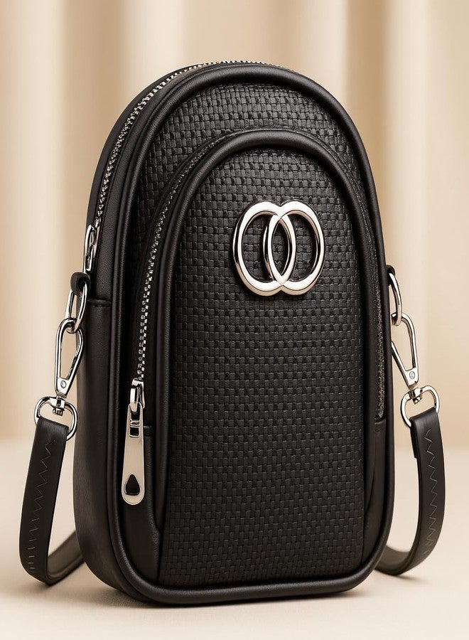 CULT FACTORY Stylish Black Sling Bag for Women Latest Sling Bags for Women Beautiful One Side Bag (Black) - Image 5
