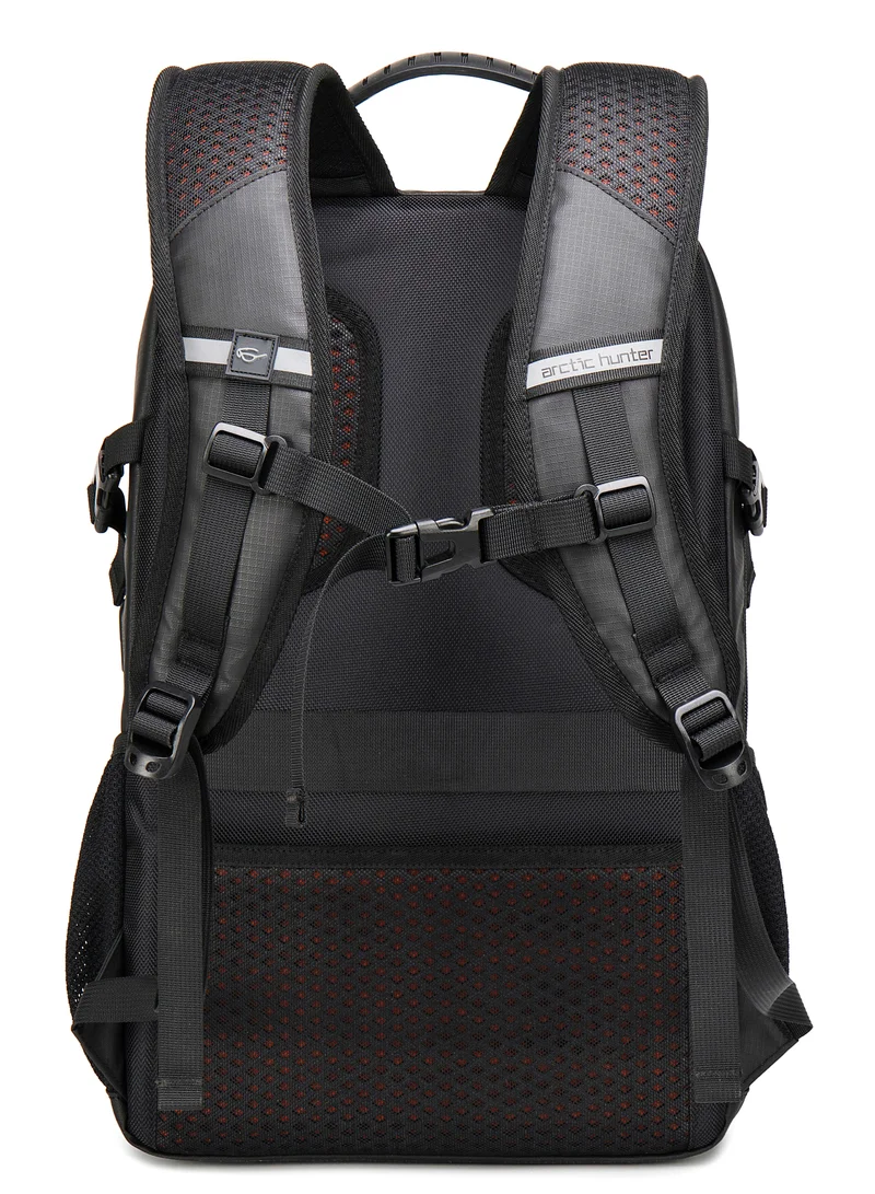 ARCTIC HUNTER Laptop Backpack for Unisex 28L Travel Backpack with 15.6-inch Laptop Pocket Compartment Business Backpack with Power Bank USB Port Water Resistant Premium Office Backpack B00387 Black