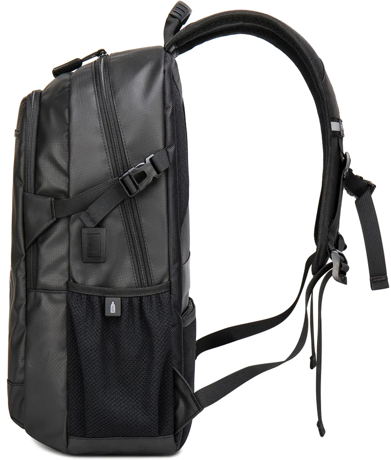 Arctic Hunter black Laptop Backpack For Unisex 28L Travel Backpack with 15.6-inch Laptop Pocket Compartment Business Backpack with Power Bank USB Port Water Resistant Premium Office Backpack, B00387, black for Men | Best Price UAE