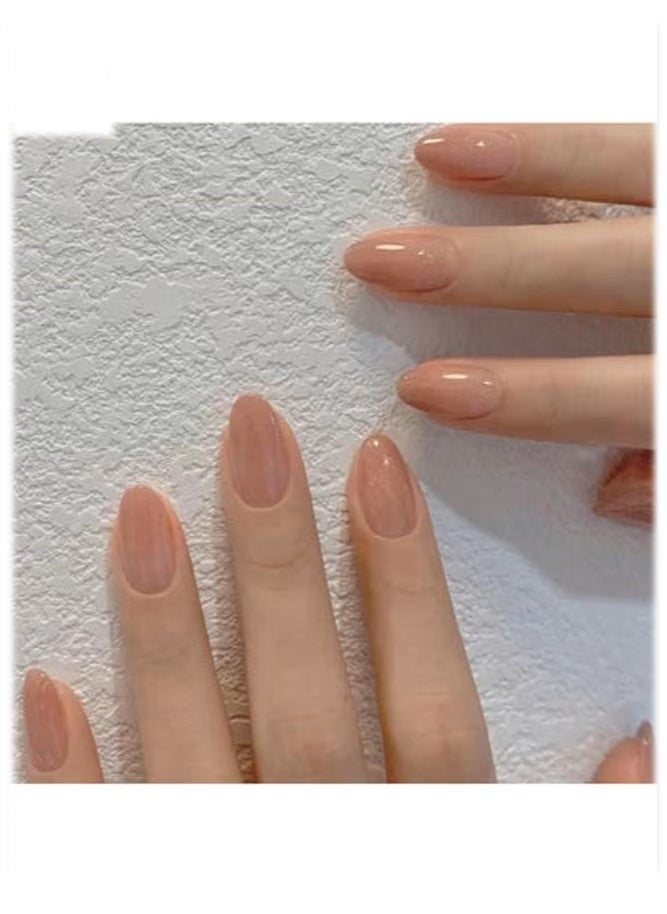 24-Piece Nude Color Gradient Wearable Nails, Short Style, Versatile, Removable, No Damage to Nails, Finished Nails Suitable for Girls - pzsku/Z619B26CCD7A9C3C4D09BZ/45/_/1728637158/24fc0ce7-a4f1-49c8-8a1e-dcf44141dcc2