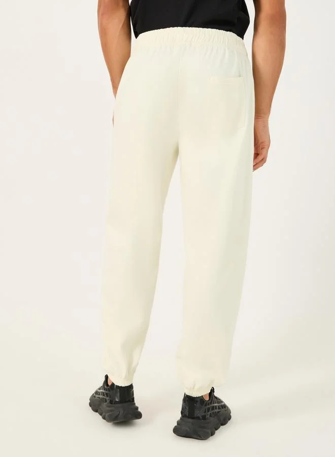 Styli Graphic Print Cotton Rich Fleece Relaxed Fit Joggers