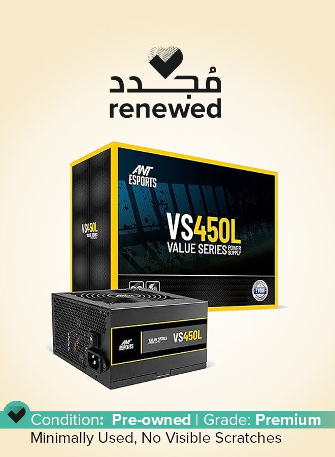 ANT Esports Renewed - VS450L Non-Modular High Efficiency Gaming Power Supply  - Image 1