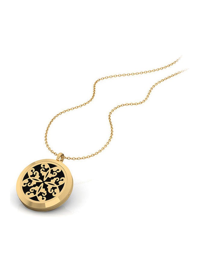 NIBEMINENT Gold Plated Pendant Necklace With Perfume Pads  - Image 2