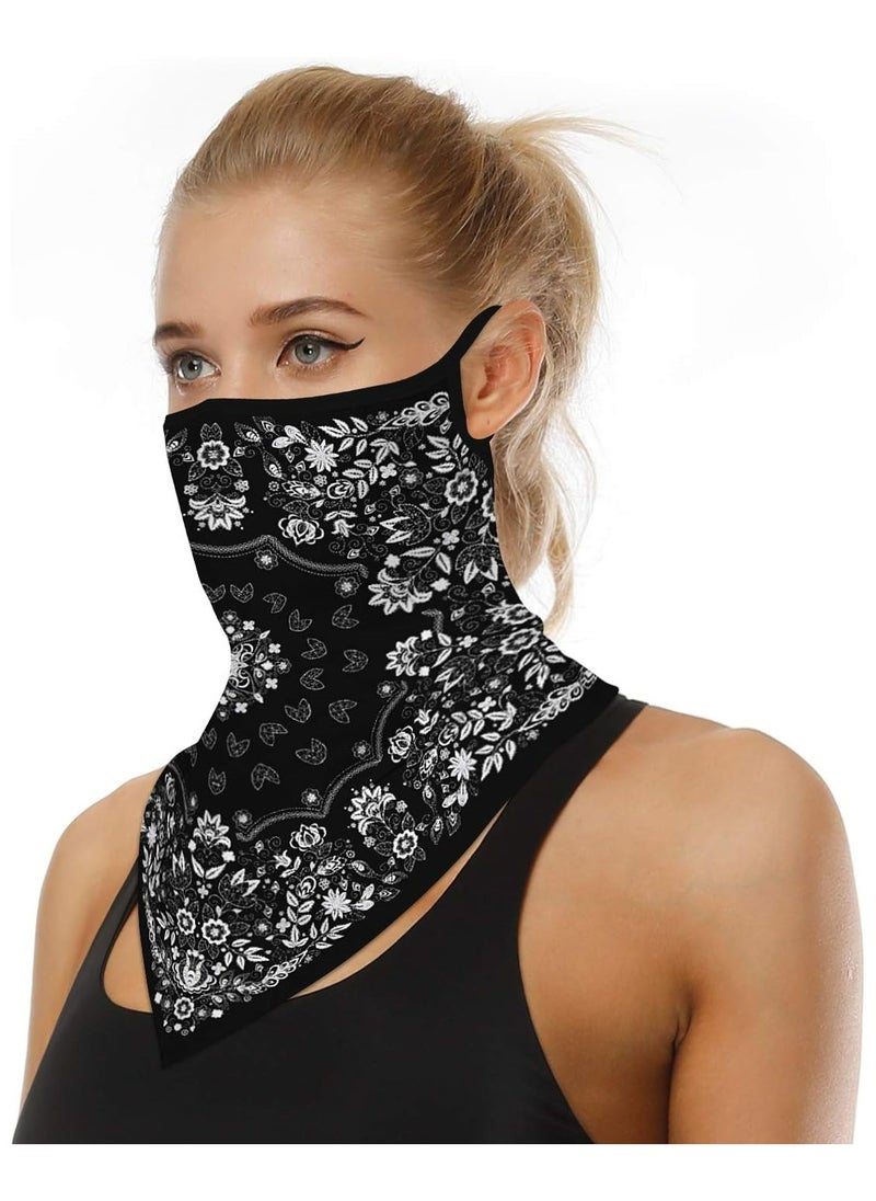 Oasisgalore - Seamless Multi-Function Neck Gaiter with Earhooks - Face Mask, Headband, Scarf for UV & Wind Protection - Image 1