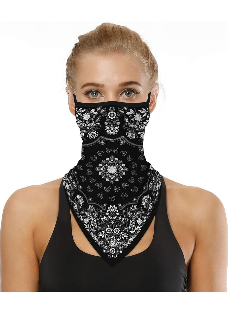 Oasisgalore - Seamless Multi-Function Neck Gaiter with Earhooks - Face Mask, Headband, Scarf for UV & Wind Protection - Image 1