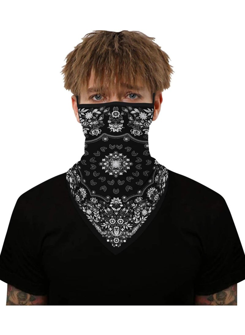 Oasisgalore - Seamless Multi-Function Neck Gaiter with Earhooks - Face Mask, Headband, Scarf for UV & Wind Protection - Image 1