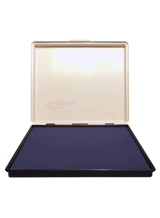 UImprint Extra Large 8'' X 12'' Industrial Rubber Stamp Ink Pad In Metal Case, Purple Stamp Pad - Image 1