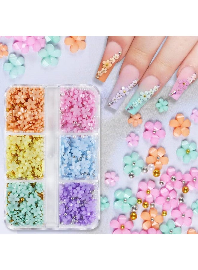iFancer Nail Art 3D Acrylic Flowers Nail Charms Nail Design Supplies Decoration Accessories - Image 3
