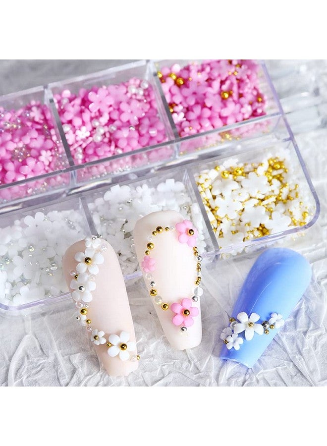 iFancer Nail Art 3D Acrylic Flowers Nail Charms Nail Design Supplies Decoration Accessories - Image 2