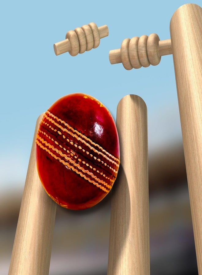 MOSVOLD Professional Grade Red Leather Cricket Ball - Handcrafted, Weather Resistant, Ideal for Club & Professional Matches | Durable & Superior Performance - Image 3