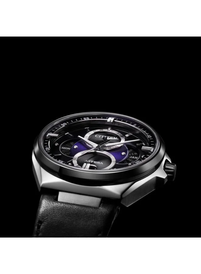 سيتيزن Men's Calf Leather ECO-DRIVE  Watch BU0066-11W - 43.6 mm