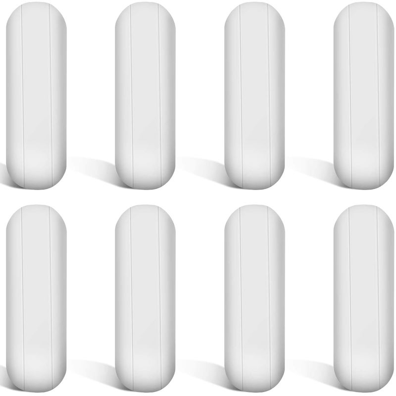ويووداي مجموعة أعواد التحريك المغناطيسية من مكونة من 8 قطع، مصنوعة من مادة PTFE، باللون الأبيض، تُستخدم في المختبرات. تشمل: عود تحريك ومغناطيس لوحة التحريك (بطول 1 بوصة). - Image 1