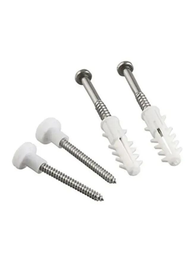 1 Set Heavy Duty Metal Toilet Bidet Floor Mounting Kit With Adjustable L Brackets - Image 5