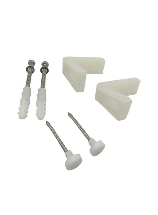 1 Set Heavy Duty Metal Toilet Bidet Floor Mounting Kit With Adjustable L Brackets - Image 4