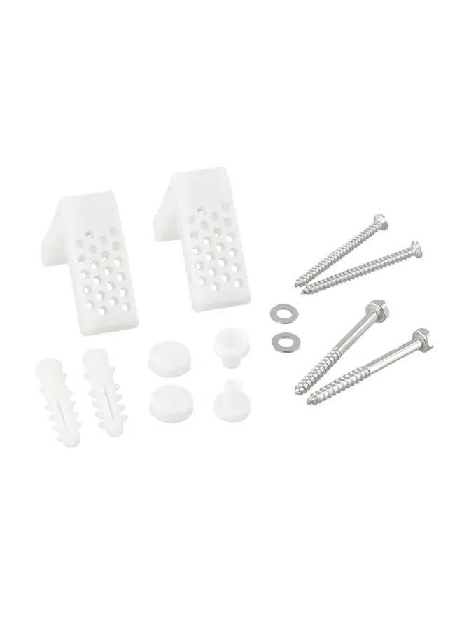 1 Set Heavy Duty Metal Toilet Bidet Floor Mounting Kit With Adjustable L Brackets - Image 1