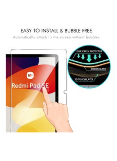 Fankalo Screen Protector for Xiaomi Redmi Pad SE 11 inch,9H Hardness Tempered Glass Screen Film Guard,2.5D Edge Ultra Clear Anti Scratch Case  - Image 5