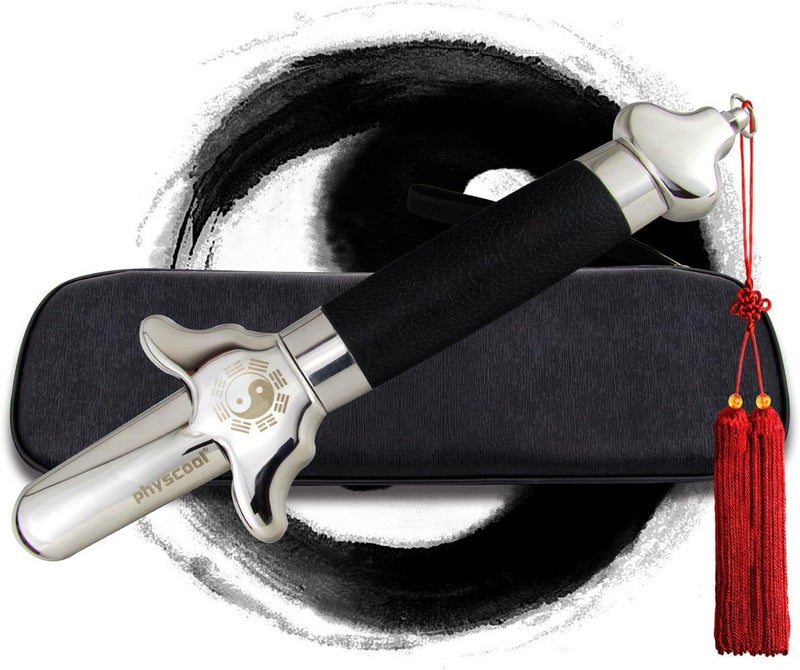 PHYSKOW Premium Extendable Chinese Taichi Sword with Free Luxury Red Sword Tassel and PU Leather Bag - Image 1