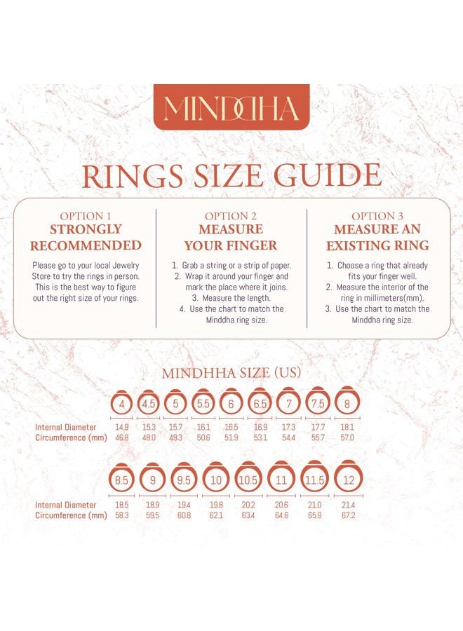 MINDDHA Sterling Silver Interlocking Ring for Women - 925 Trinity Rolling Ring - Handmade Dainty Stackable Jewelry Rings, Ideal Gift for Anniversary or Special Occasions - 2mm or 3mm Bands, Sizes 4-12 - Image 3