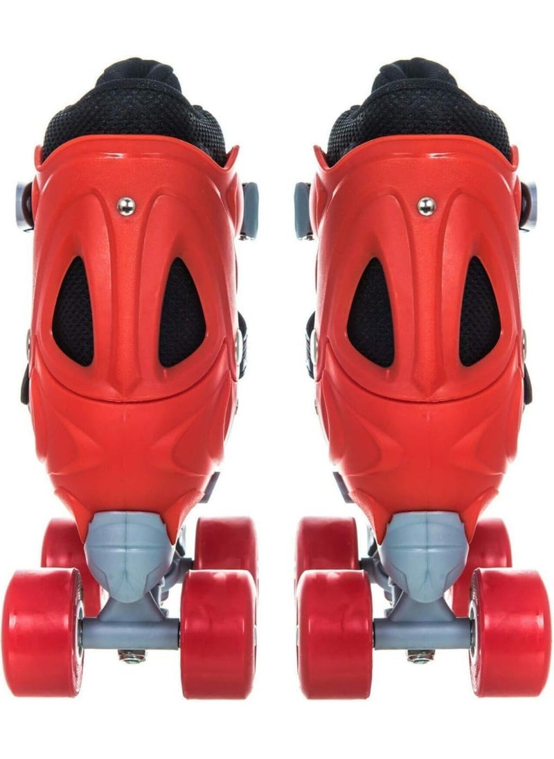 Roller Skates Shoes with double rows 4 Wheels Adjustable Shoe Size AREA for Boys and Girls