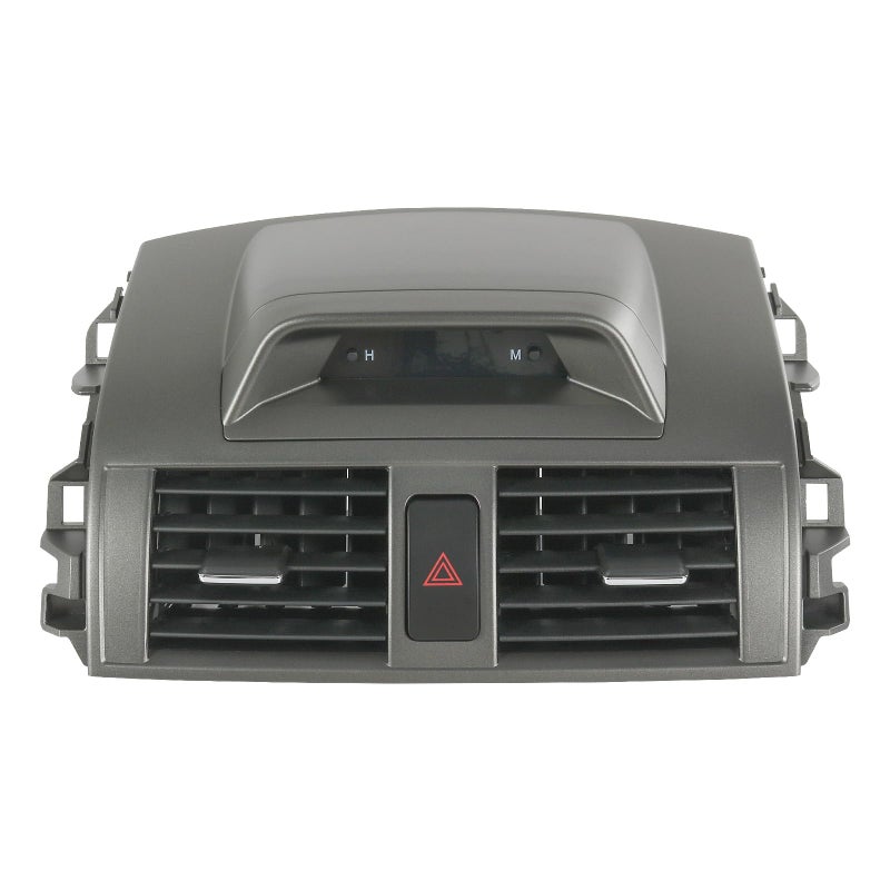 DICMIC Center Dash AC Outlet Air Vent Panel with Emergency Switch Clock Button Compatible with 20092013 Toyota Corolla Replace 5567002340