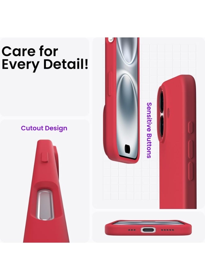 Case for iPhone 17 Soft Liquid Silicone Gel Case Full Body Shockproof Protection Matte Finish Cover Soft Microfiber Lining Cushion Slim Back Case for iPhone 17 - Image 5