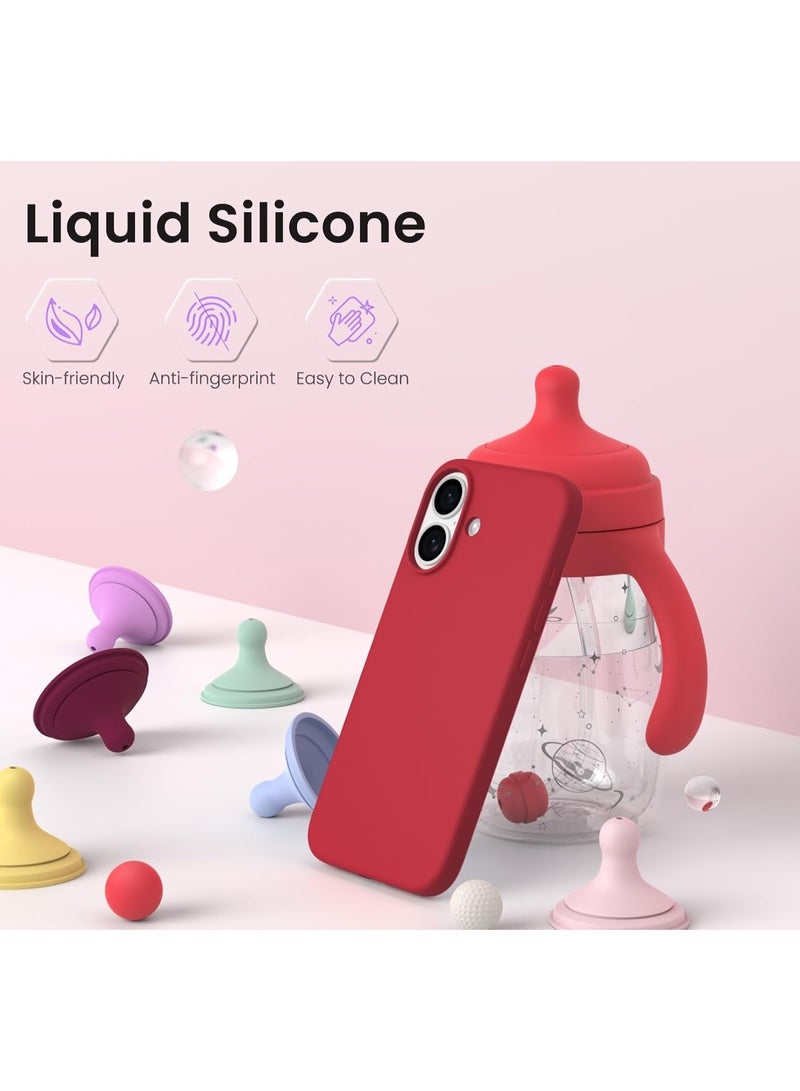 Case for iPhone 17 Soft Liquid Silicone Gel Case Full Body Shockproof Protection Matte Finish Cover Soft Microfiber Lining Cushion Slim Back Case for iPhone 17 - Image 3